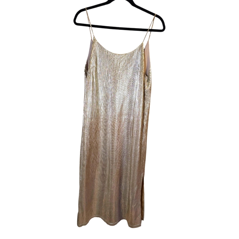 Urban Outfitters Champagne Gold Slip Dress Size Small